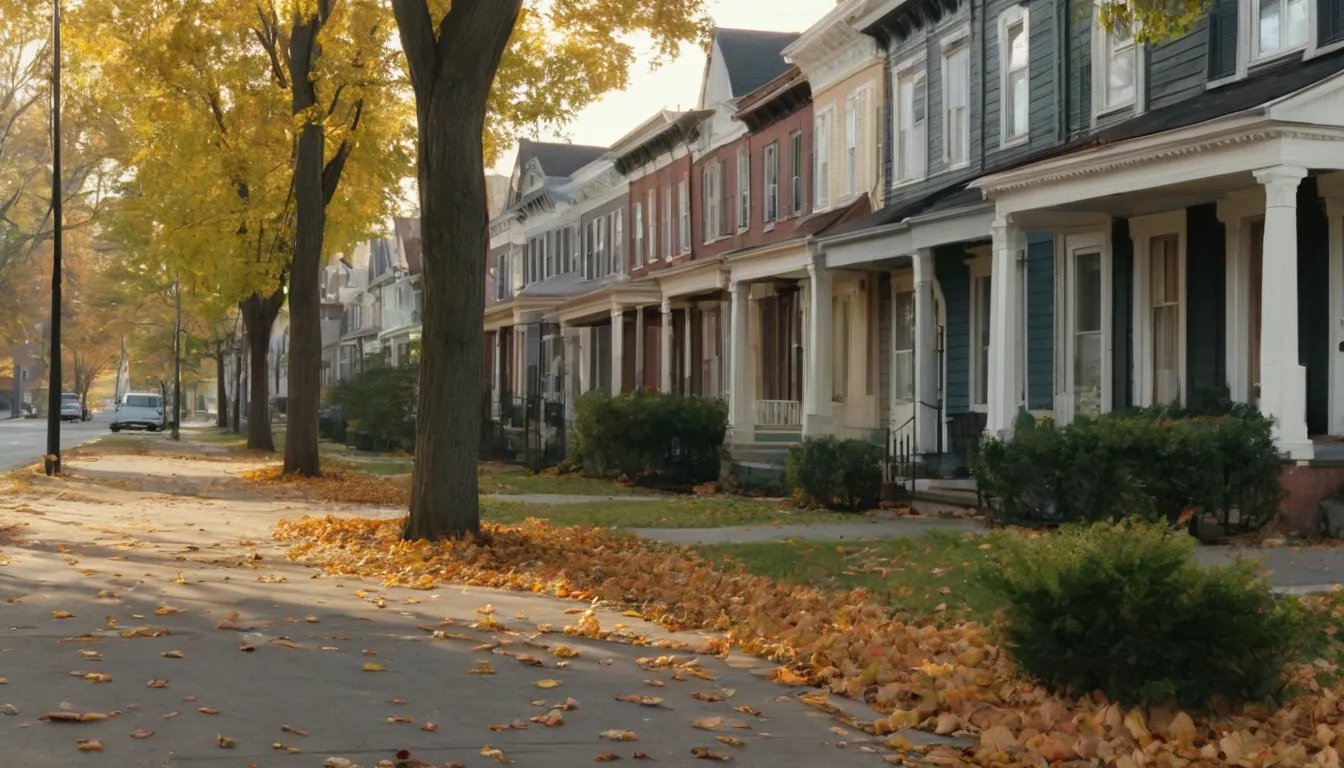 A neighborhood street with mature trees in Wilmington